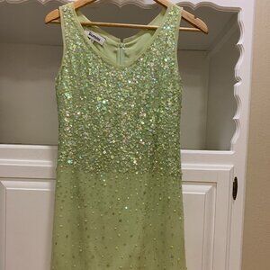 Bernini Lake Green Sequin Dress - Vintage Glamour
